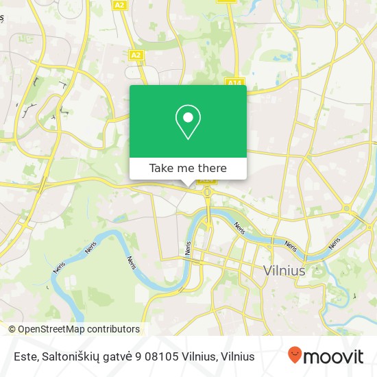Este, Saltoniškių gatvė 9 08105 Vilnius map