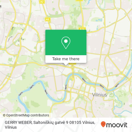 GERRY WEBER, Saltoniškių gatvė 9 08105 Vilnius map