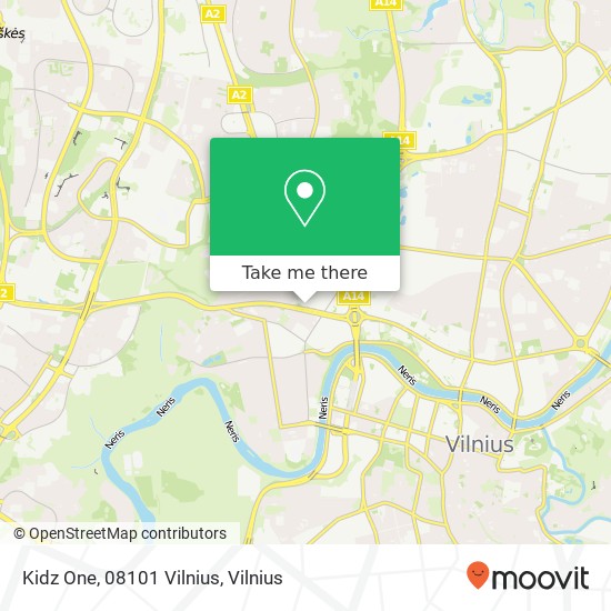Карта Kidz One, 08101 Vilnius