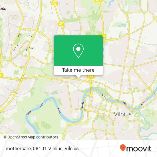 mothercare, 08101 Vilnius map