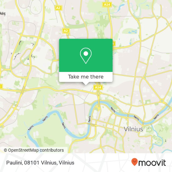 Paulini, 08101 Vilnius map