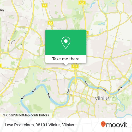 Карта Leva Pėdkelnės, 08101 Vilnius