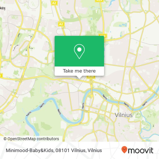 Minimood-Baby&Kids, 08101 Vilnius map