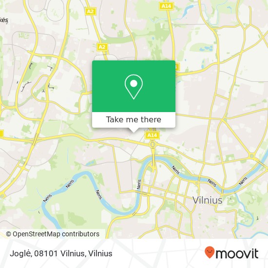Карта Joglė, 08101 Vilnius