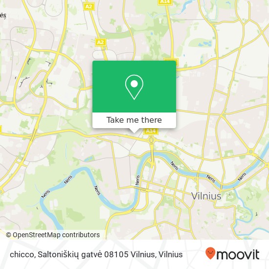 chicco, Saltoniškių gatvė 08105 Vilnius map