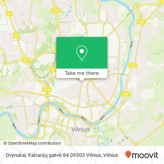 Dvynukai, Kalvarijų gatvė 84 09303 Vilnius map