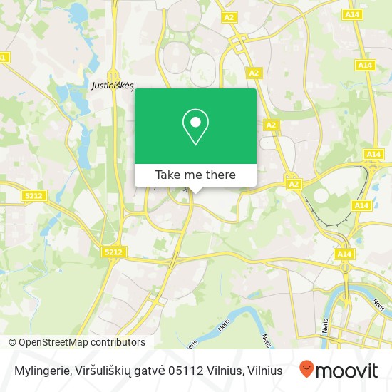 Mylingerie, Viršuliškių gatvė 05112 Vilnius map