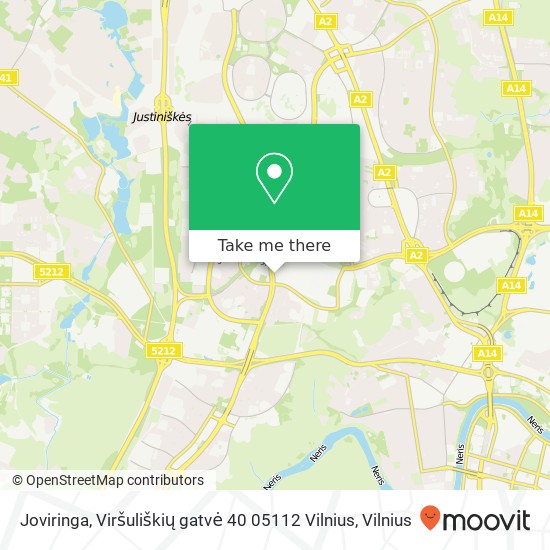 Joviringa, Viršuliškių gatvė 40 05112 Vilnius map