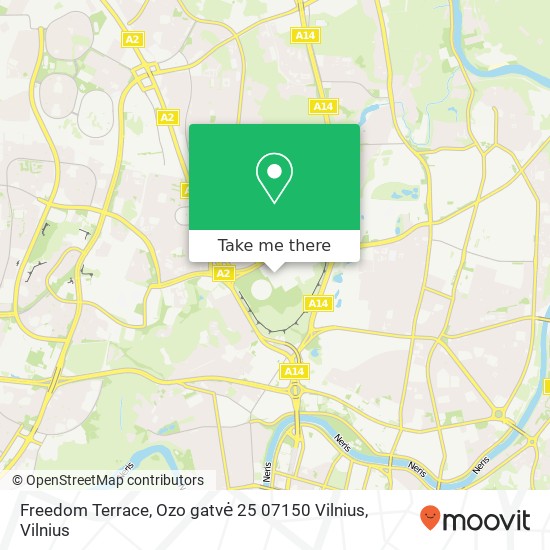Freedom Terrace, Ozo gatvė 25 07150 Vilnius map