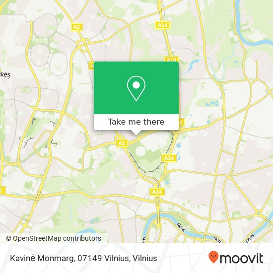 Карта Kavinė Monmarg, 07149 Vilnius