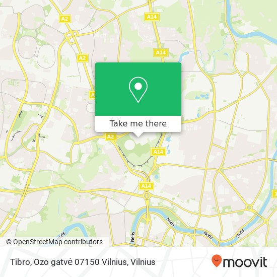 Tibro, Ozo gatvė 07150 Vilnius map