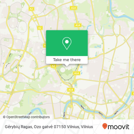 Gėrybių Ragas, Ozo gatvė 07150 Vilnius map