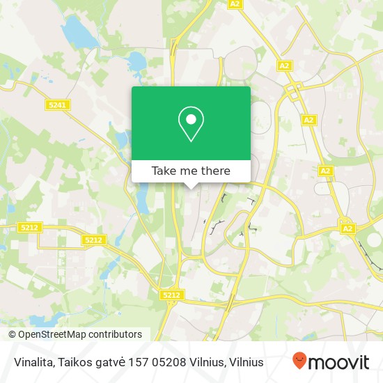 Vinalita, Taikos gatvė 157 05208 Vilnius map