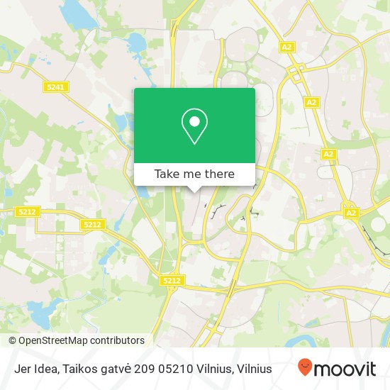 Карта Jer Idea, Taikos gatvė 209 05210 Vilnius