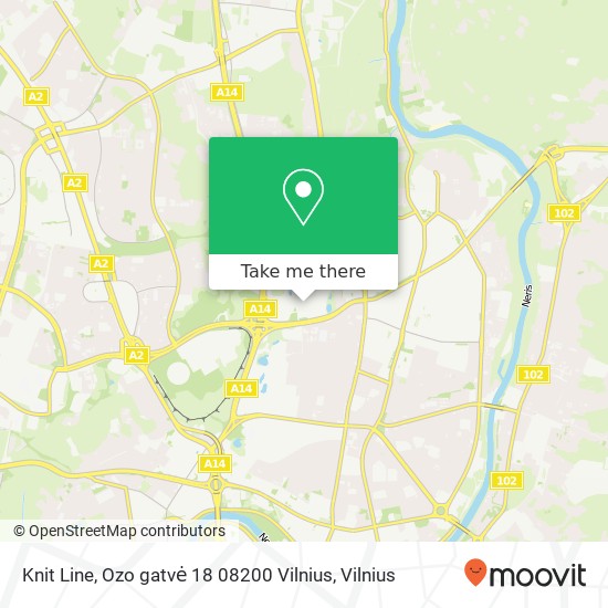 Knit Line, Ozo gatvė 18 08200 Vilnius map