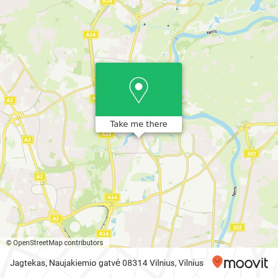 Карта Jagtekas, Naujakiemio gatvė 08314 Vilnius