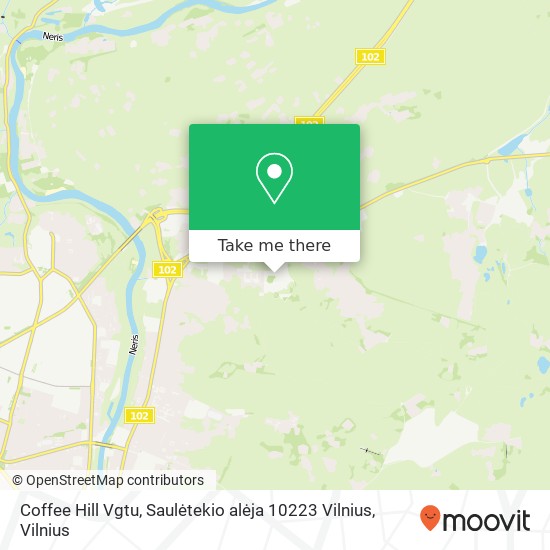 Coffee Hill Vgtu, Saulėtekio alėja 10223 Vilnius map