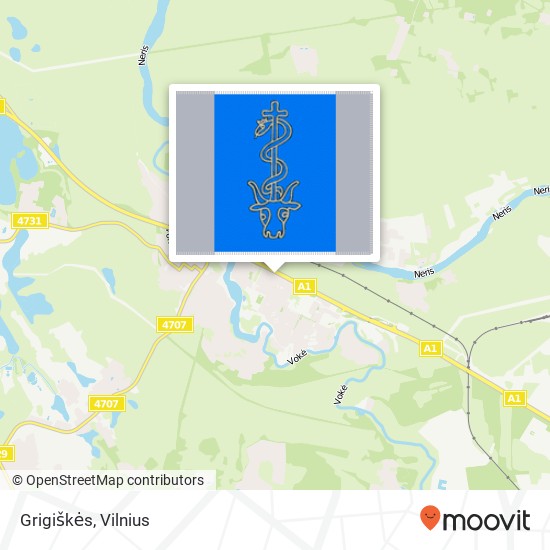 Grigiškės map