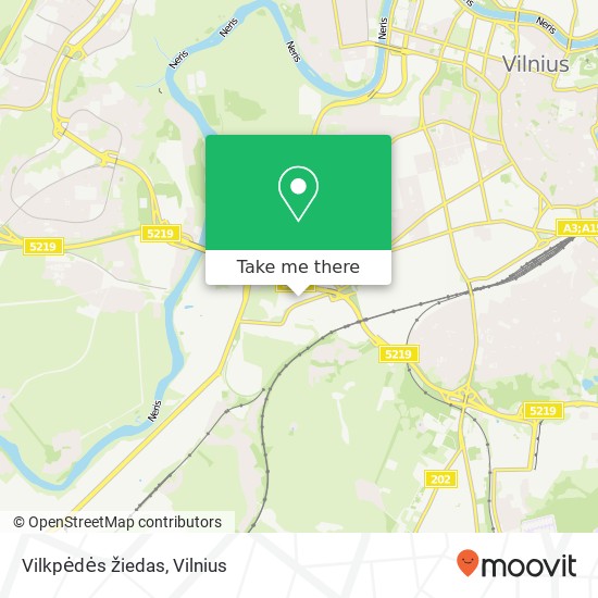 Vilkpėdės žiedas map