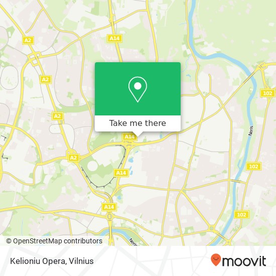 Карта Kelioniu Opera