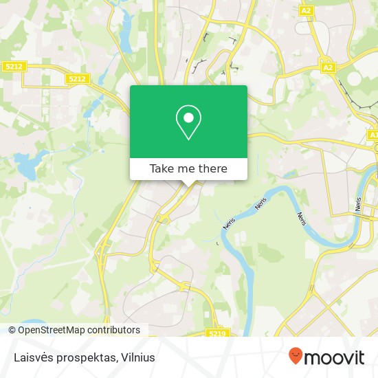 Laisvės prospektas map