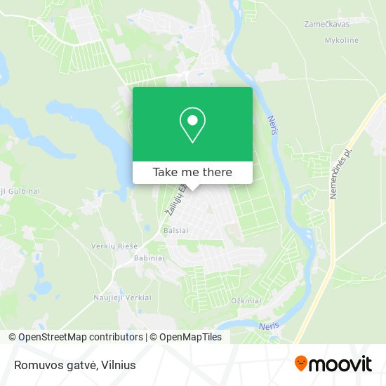 Romuvos gatvė map