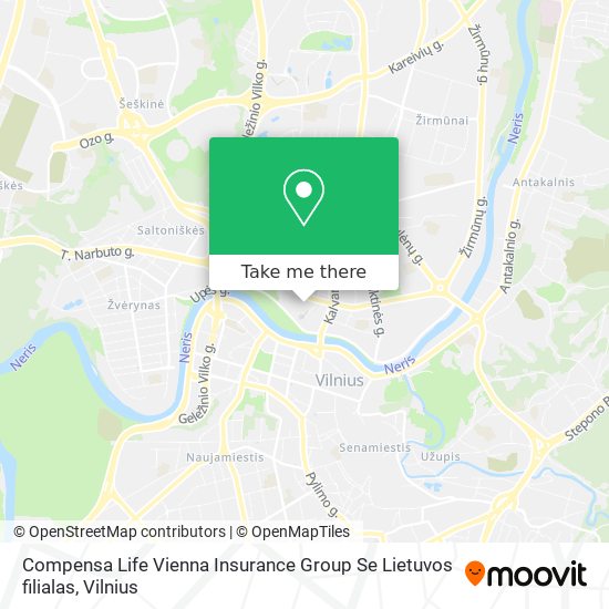 Compensa Life Vienna Insurance Group Se Lietuvos filialas map