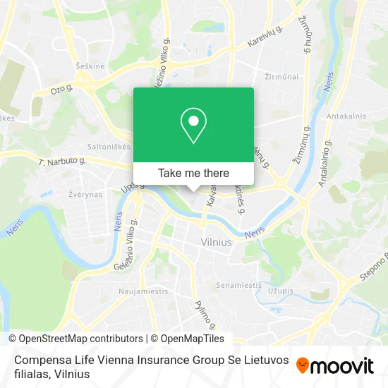 Compensa Life Vienna Insurance Group Se Lietuvos filialas map
