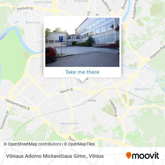 Vilniaus Adomo Mickevičiaus Gimn. map