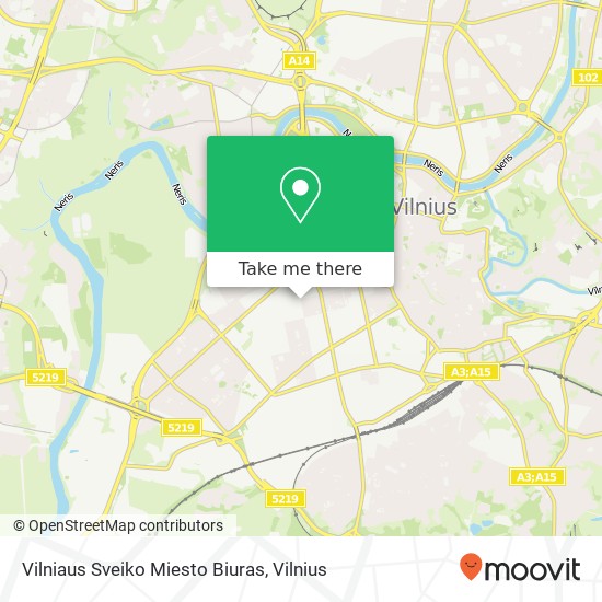Карта Vilniaus Sveiko Miesto Biuras