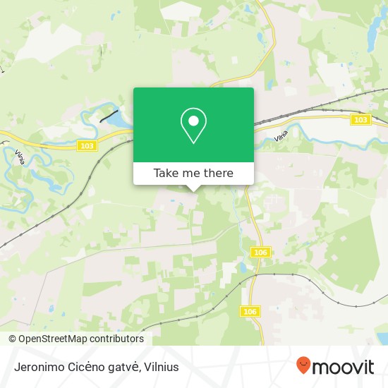 Jeronimo Cicėno gatvė map