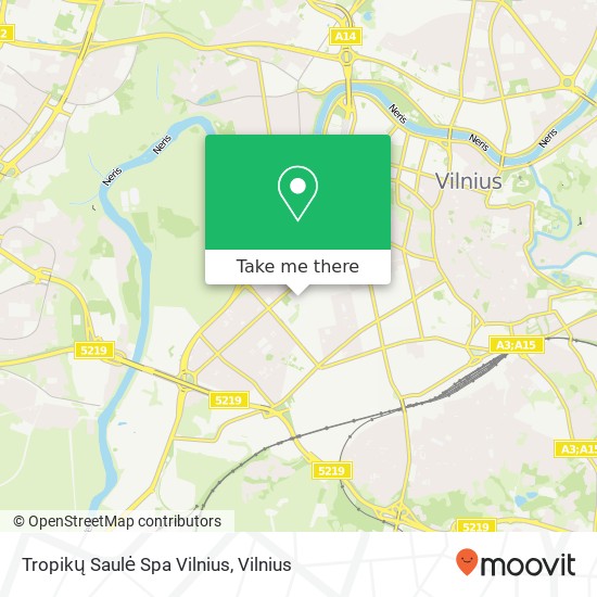 Карта Tropikų Saulė Spa Vilnius