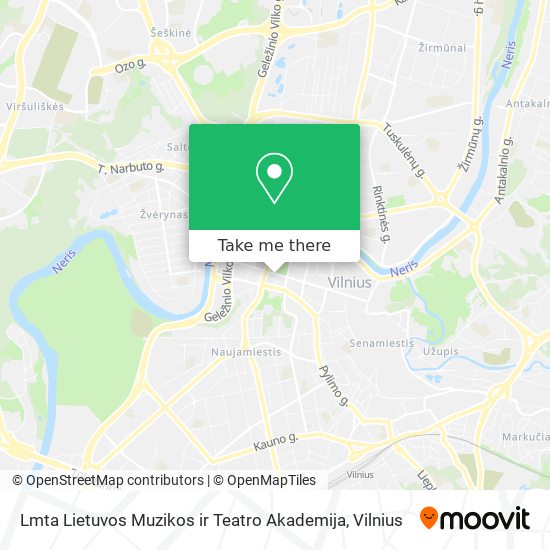 Lmta Lietuvos Muzikos ir Teatro Akademija map