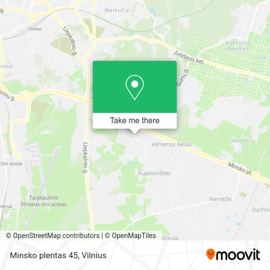 Minsko plentas 45 map