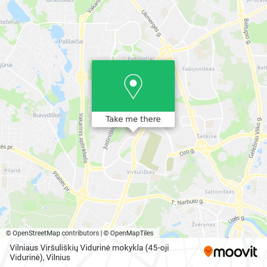 Vilniaus Viršuliškių Vidurinė mokykla (45-oji Vidurinė) map