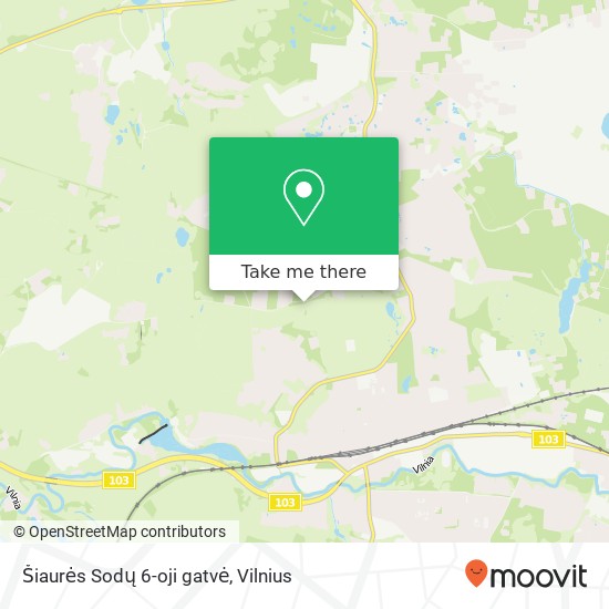 Šiaurės Sodų 6-oji gatvė map