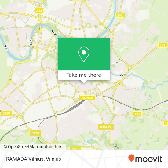 RAMADA Vilnius map