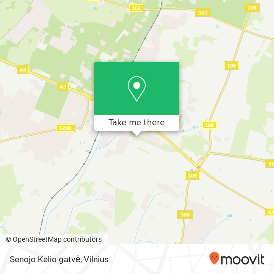 Senojo Kelio gatvė map