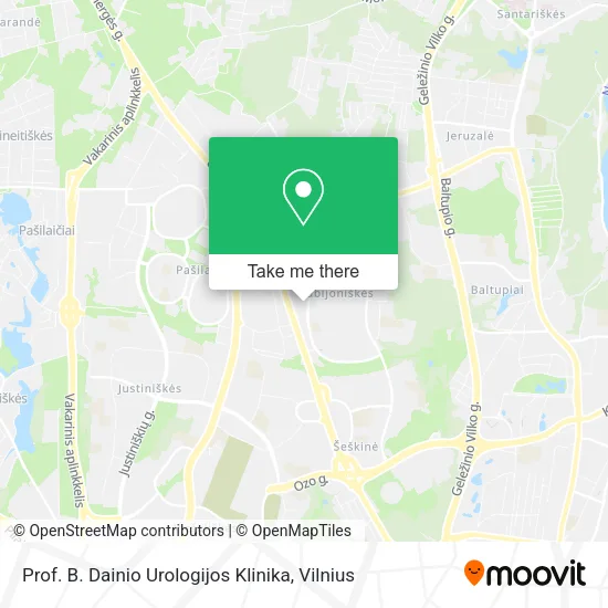 Карта Prof. B. Dainio Urologijos Klinika