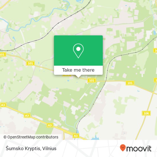 Šumsko Kryptis map