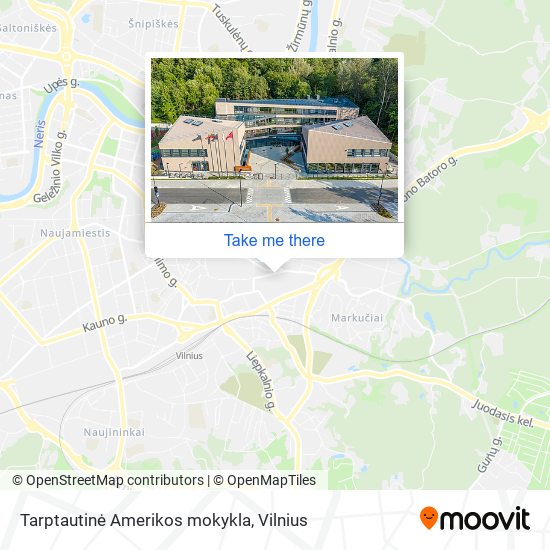 Tarptautinė Amerikos mokykla map