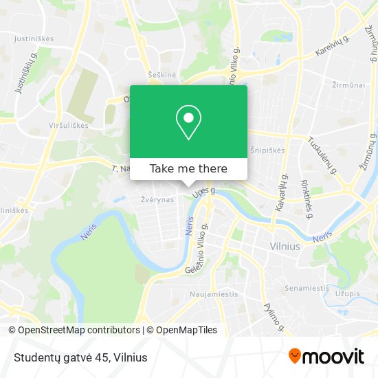 Studentų gatvė 45 map