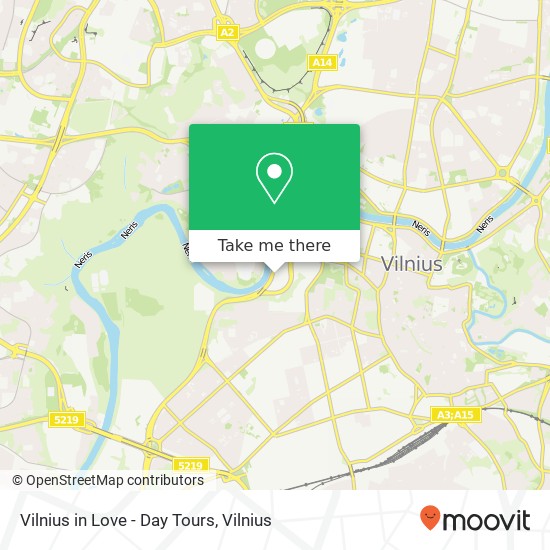 Карта Vilnius in Love - Day Tours