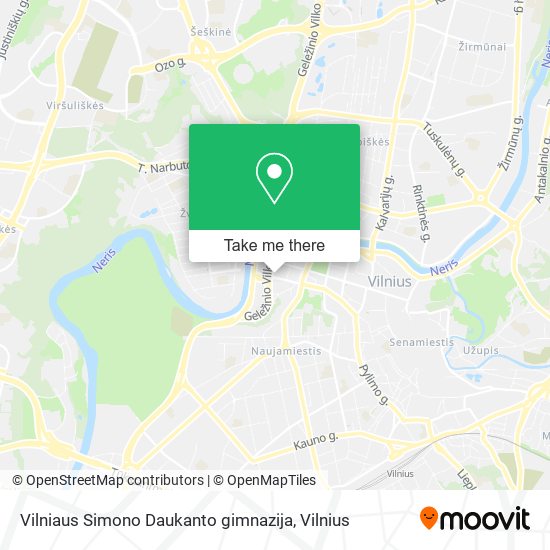 Vilniaus Simono Daukanto gimnazija map