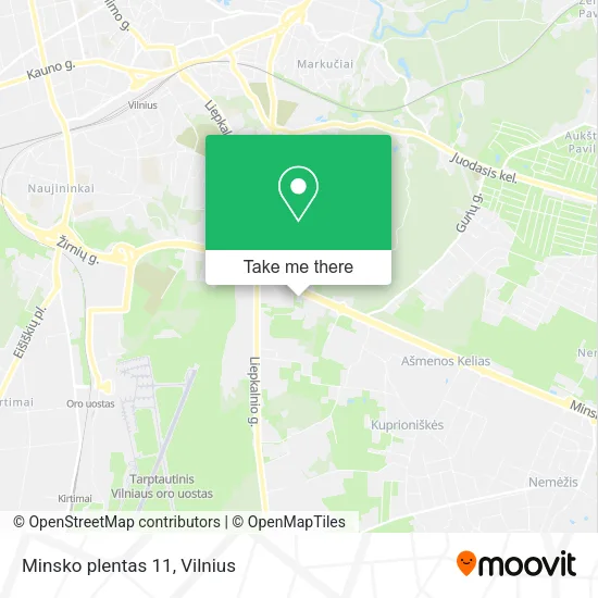 Карта Minsko plentas 11