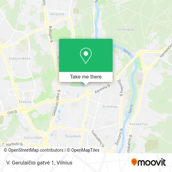 Карта V. Gerulaičio gatvė 1