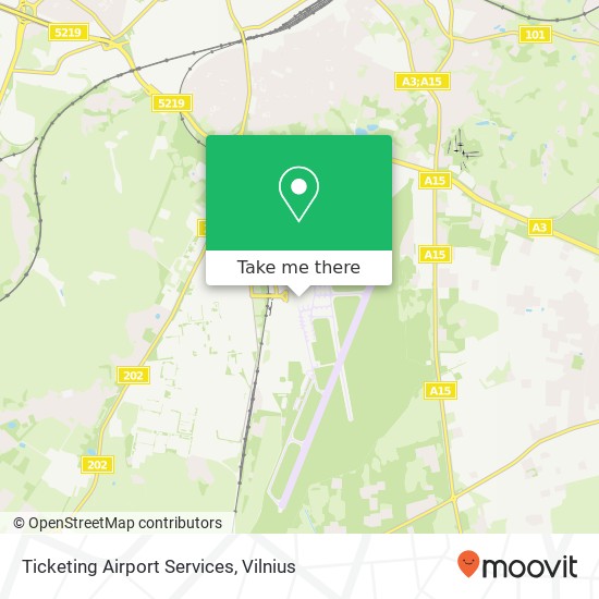 Ticketing Airport Services map