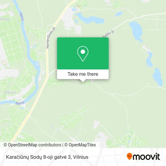 Karačiūnų Sodų 8-oji gatvė 3 map