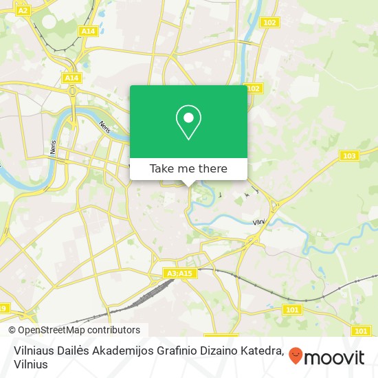 Vilniaus Dailės Akademijos Grafinio Dizaino Katedra map