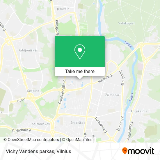 Карта Vichy Vandens parkas